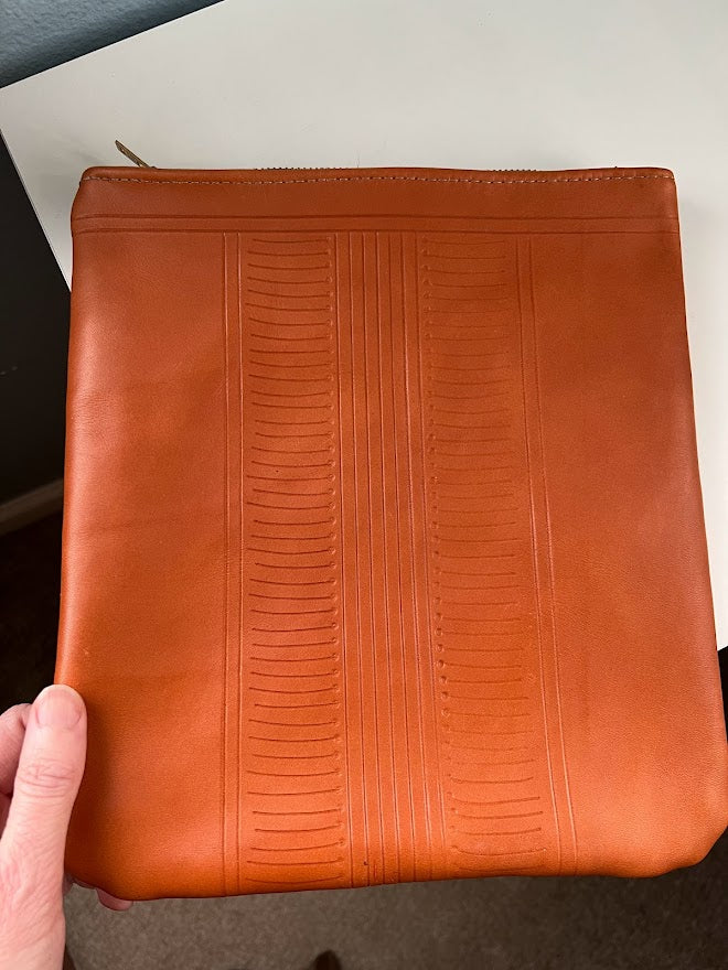 Hand Tooled Leather iPad Tablet Case | Leather iPad Tablet Pouch | Leather iPad Bag with pocket