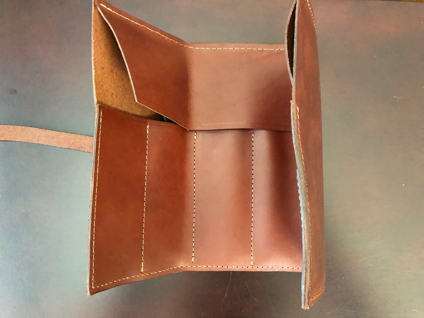 Leather Tool Roll | Leather Scissors Case | Barber Roll | Hairstylist Shears Case