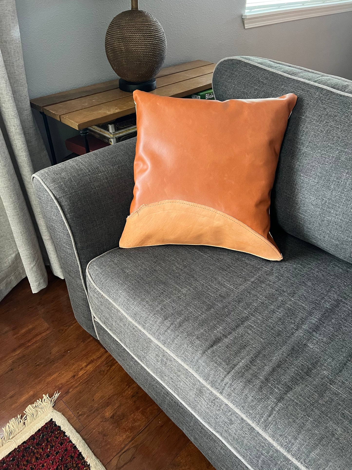 Leather Pillow | Couch Pillow | Decorative Leather Throw Pillow | Leather Home Accents