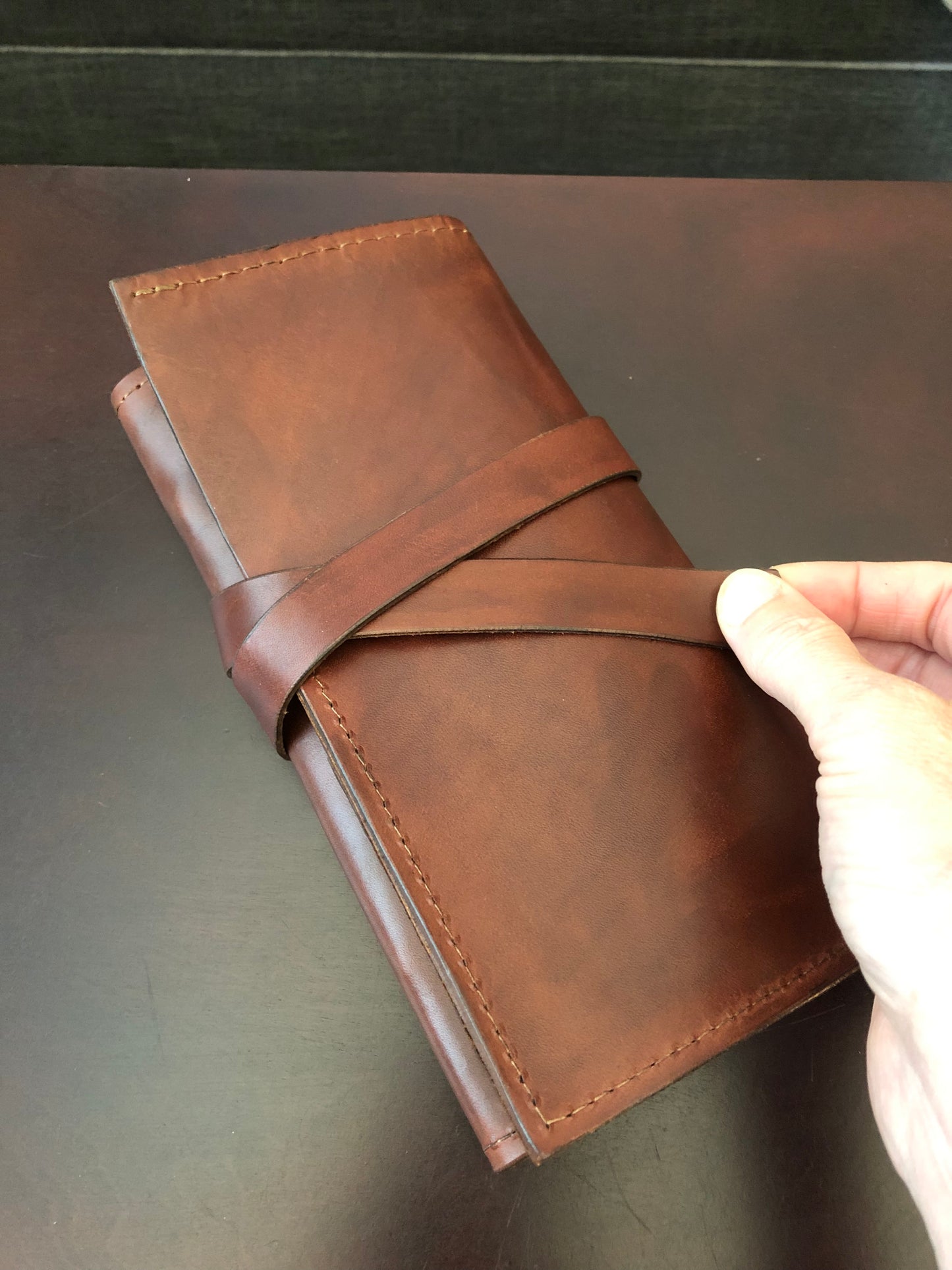Leather Tool Roll | Leather Scissors Case | Barber Roll | Hairstylist Shears Case