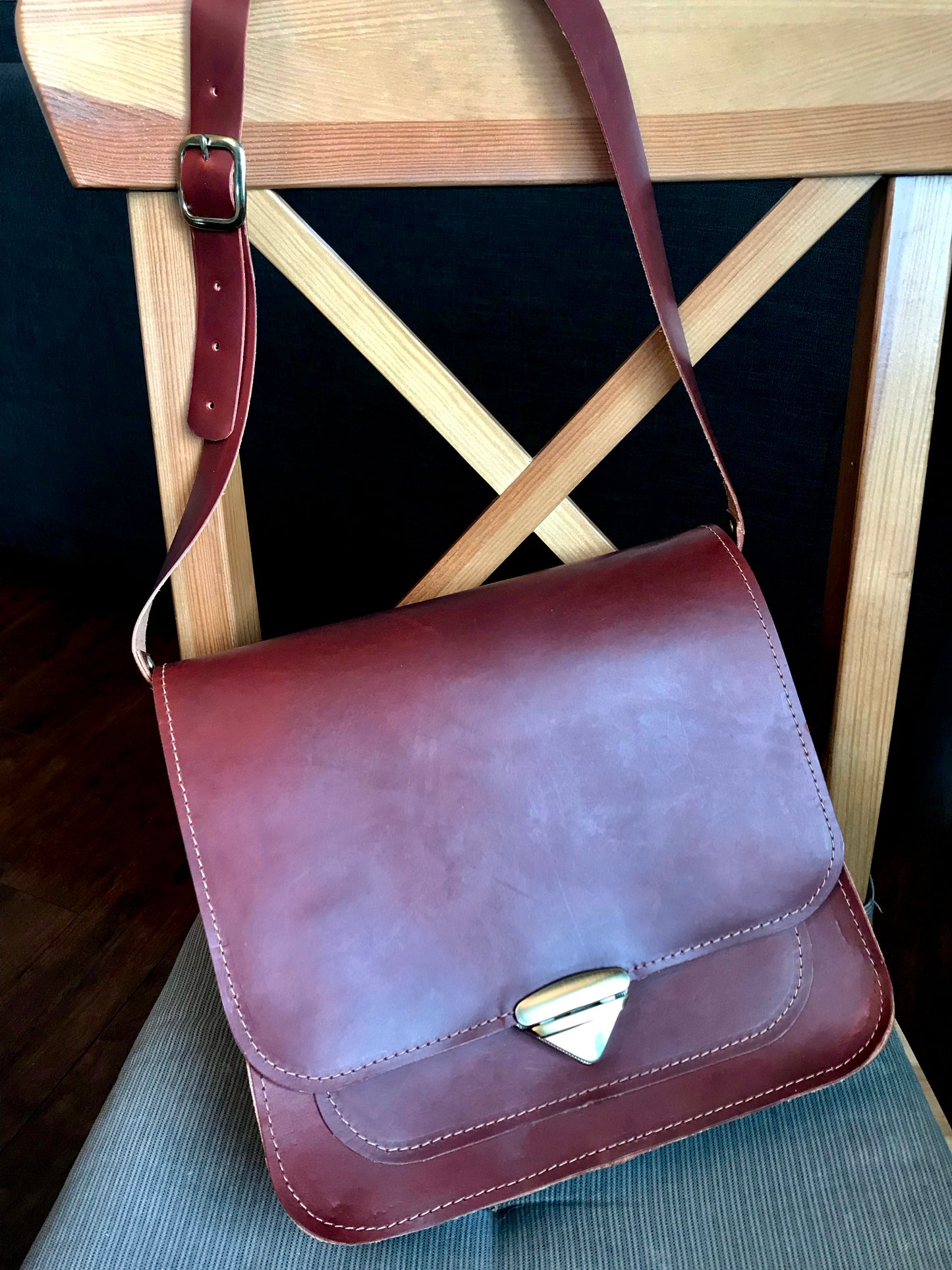 Leather Shoulder Bag | Vintage Style Purse | Leather Handbag