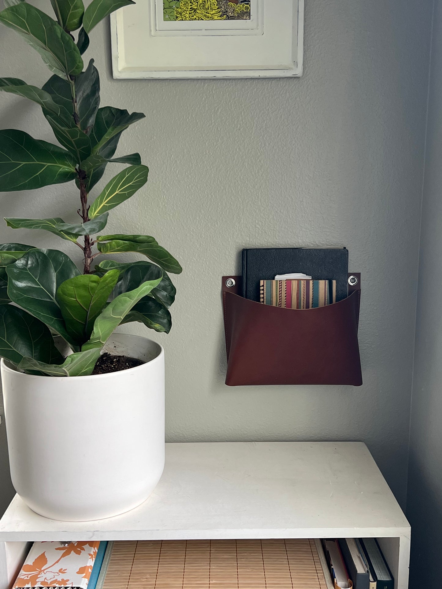 Extra Large Leather Wall Pocket
