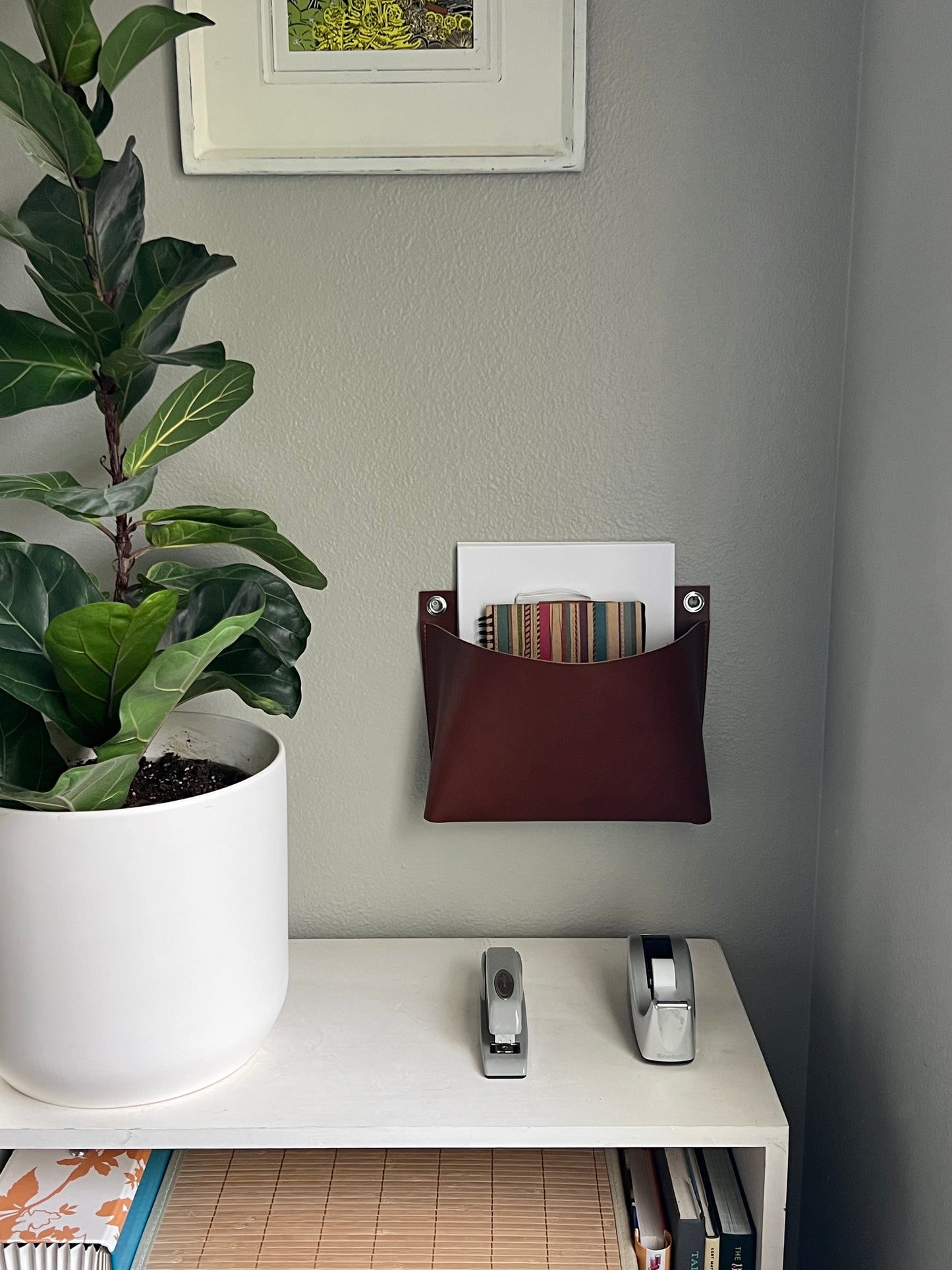Extra Large Leather Wall Pocket