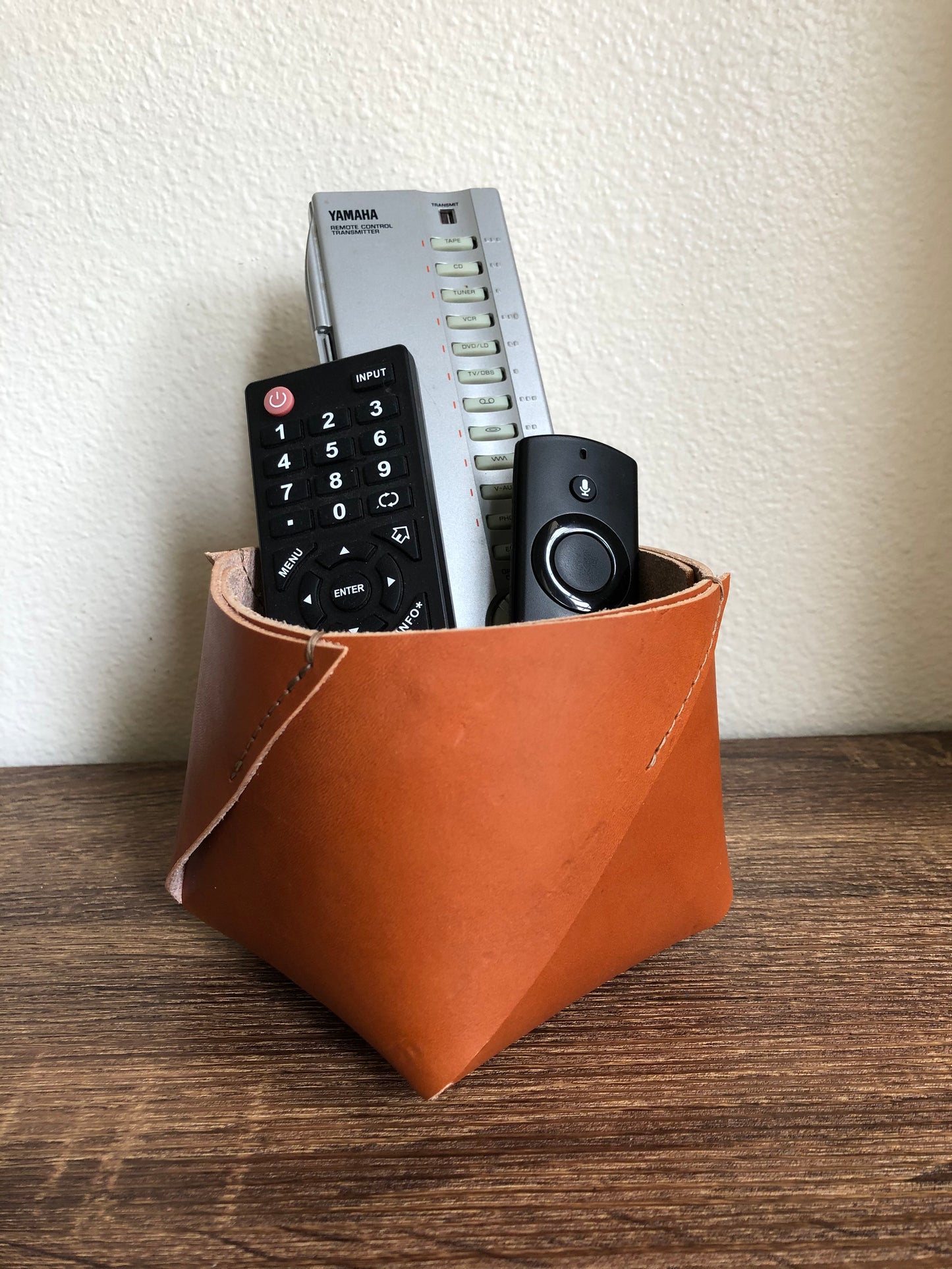 Leather Planter | Leather Storage Container | Small Leather Box | Leather Home Gift