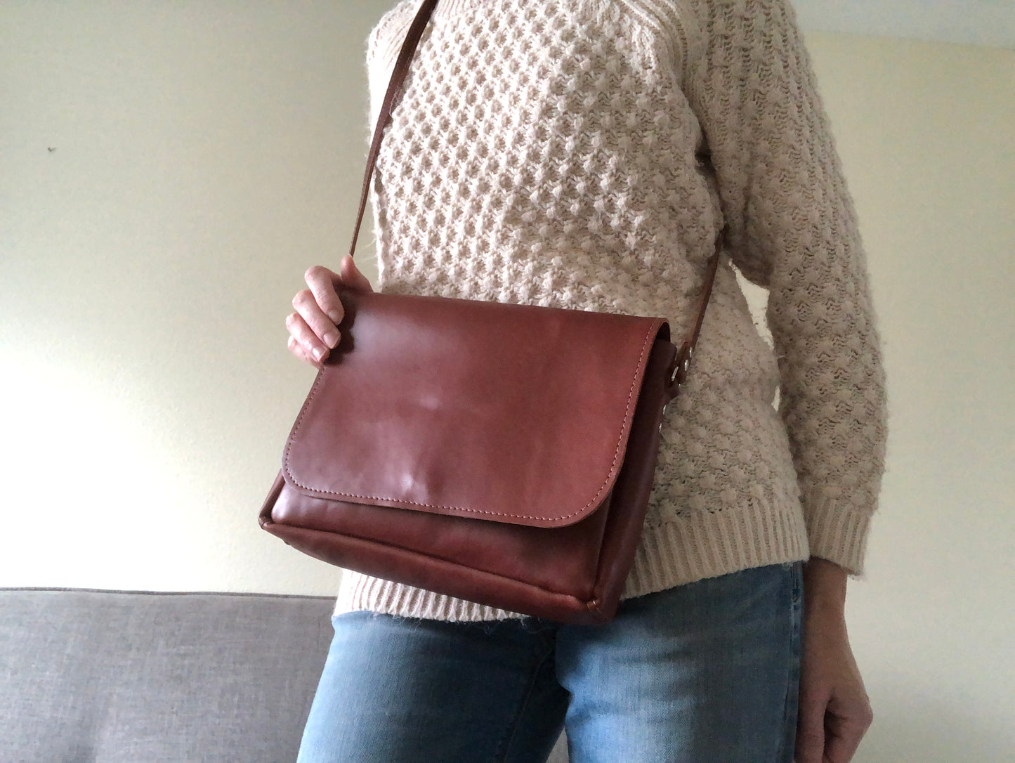 Handcrafted Leather Bag | Buttery Leather Crossbody Bag | Everyday Leather Purse