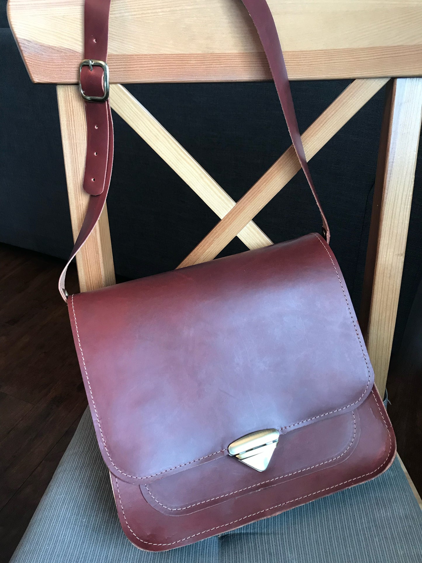 Leather Shoulder Bag | Vintage Style Purse | Leather Handbag